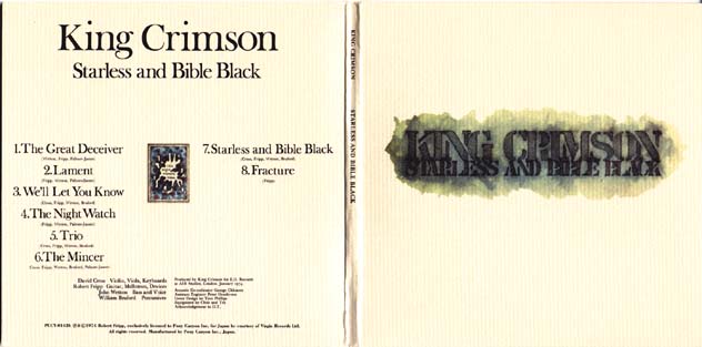 Starless and Bible Black