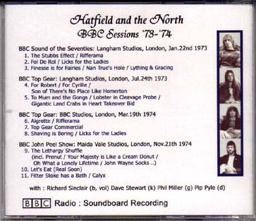 BBC Sessions '73-'74 Jacket Back