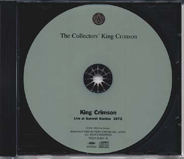 Live at Summit Studios 1972 CD