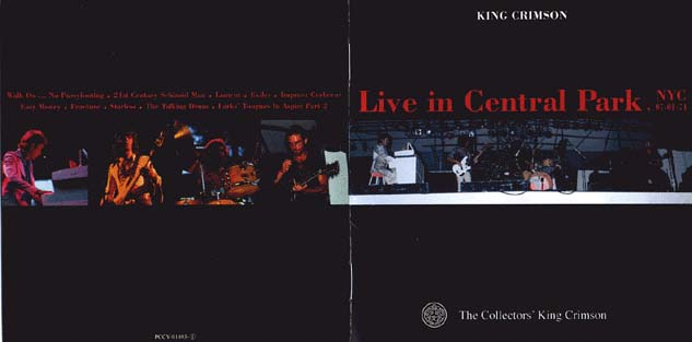 Live in Central Park, NYC, 1974 Inner