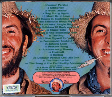 The Rutland Weekend Songbook Jacket Back