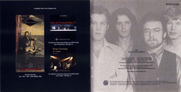 KING CRIMSON USA Book-5