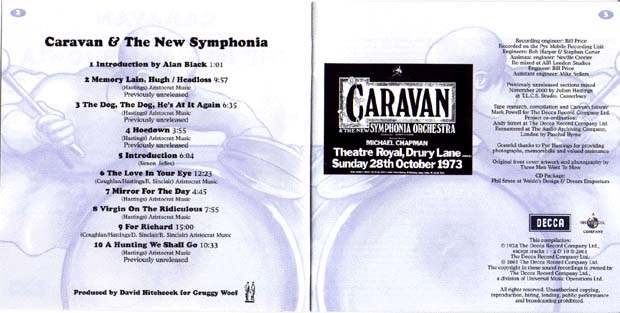 CARAVAN & THE NEW SYMPHONIA Book 1
