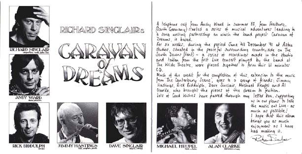 RICHARD SINCLAIRs CARAVAN of DREAMS Inner 1