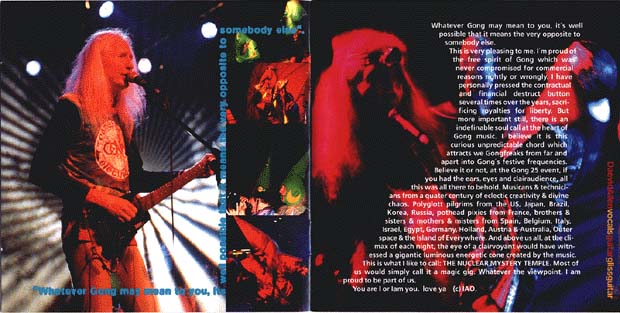 25TH BIRTHDAY PARTY OCT 8TH-9TH 1994 LONDON, THE FORUM INNER-1