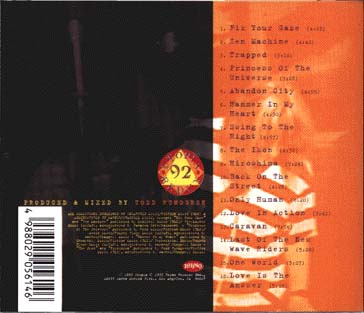 REDUX '92 LIVE IN JAPAN UTOPIA BACK