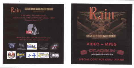 RAIN "ONLY FOR THE RAIN CREW" VIDEO-MPEG