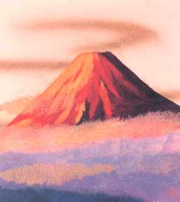 Mt. Fuji in Red