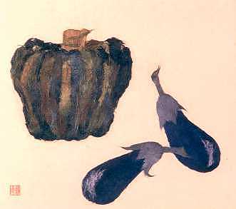 A Pumpkin and Eggplants