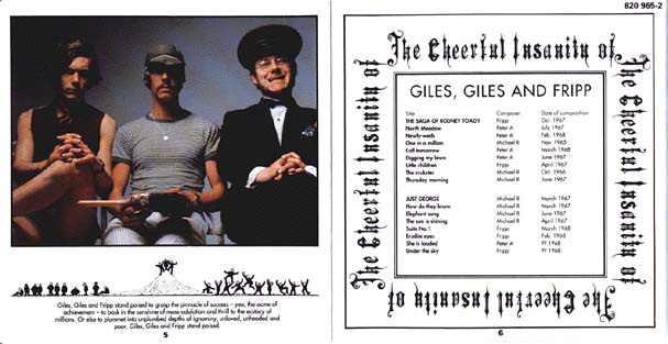The Cheerful Insanity of Giles Giles & Fripp