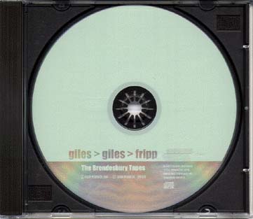 Giles Giles & Fripp/The Brondesbury Tape(1968) CD