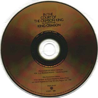 IN THE COURT OF THE CRIMSON KING CD