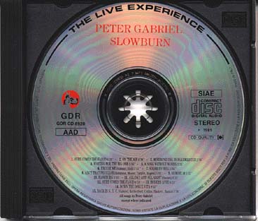 SLOWBURN LIVE JACKET CD