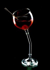 Bending Wine Glass